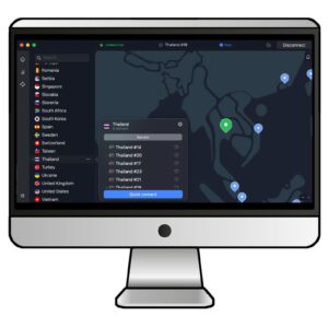NordVPNのアプリでタイのサーバーに接続する