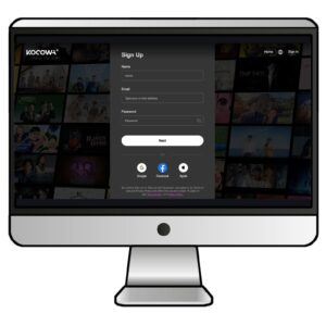 KOCOWA+のアカウントを作成する