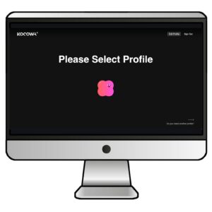 KOCOWA+のプロフィールを選択する