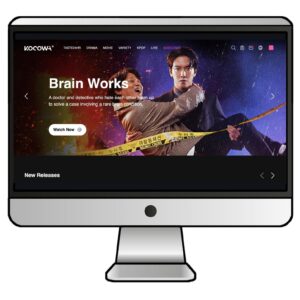 VPNに接続すれば日本からKOCOWA+のトップ画面が開く