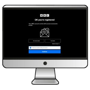 BBC iPlayerのメールアドレスを確認