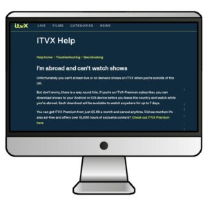イギリスのITVXは日本から視聴できない
