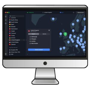 NordVPNでイギリスサーバーに接続する