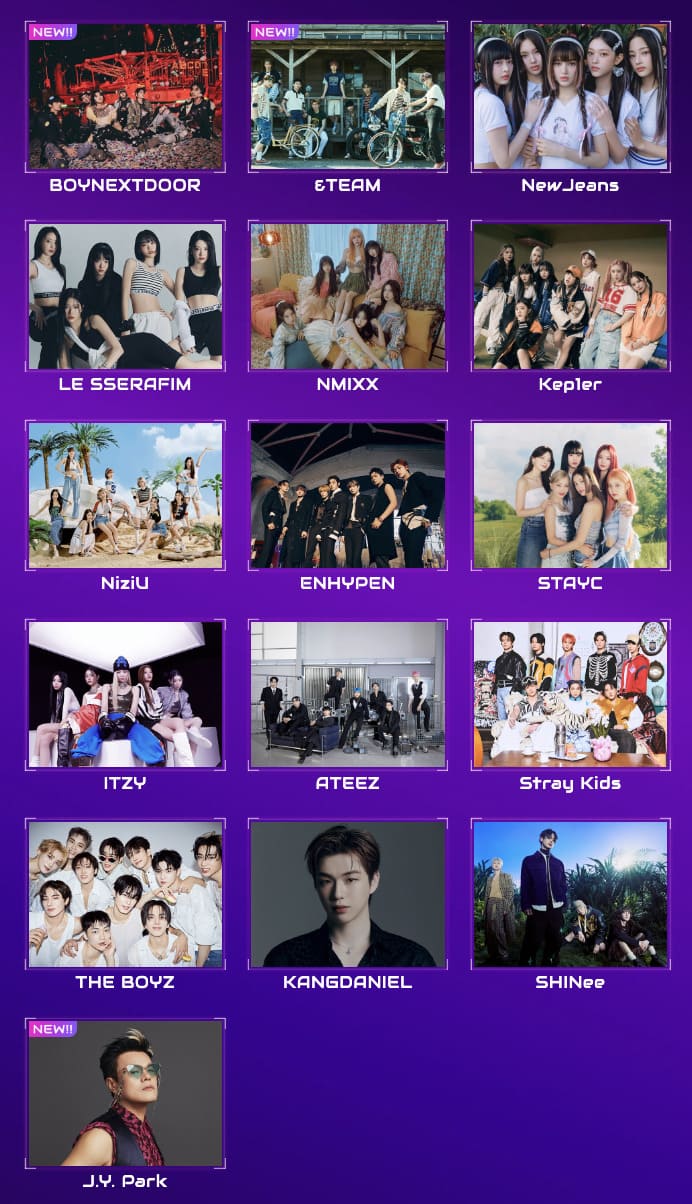 「MUSIC BANK GLOBAL FESTIVAL 2023」日本公演の出演アーティスト