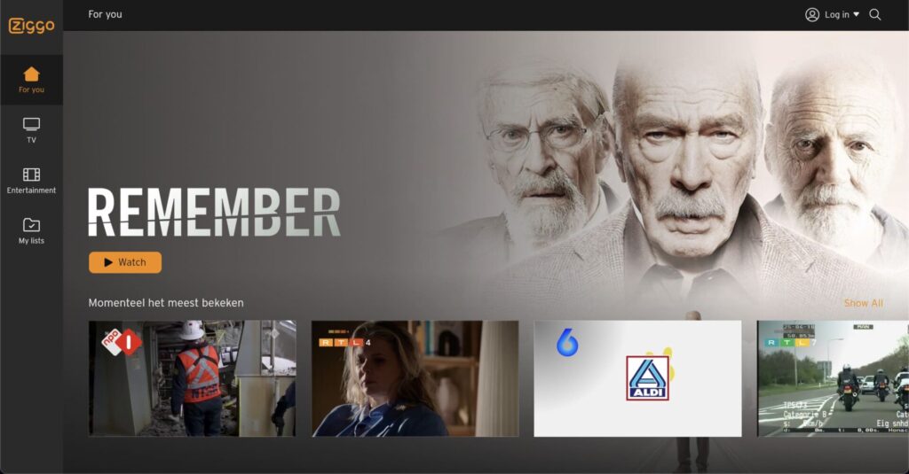 VPNでオランダサーバーに接続することで、Ziggo Goなどのオランダでしか使えないWEBサービス、サブスクを日本から利用することが可能に