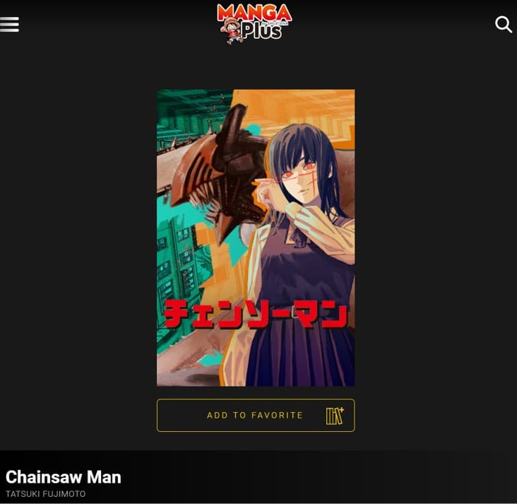 VPNに接続すると日本からでもMANGA Plusの作品ページが開ける