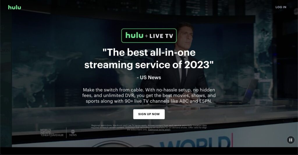 アメリカのVPNサーバーに接続した状態で北米版Huluにアクセスする