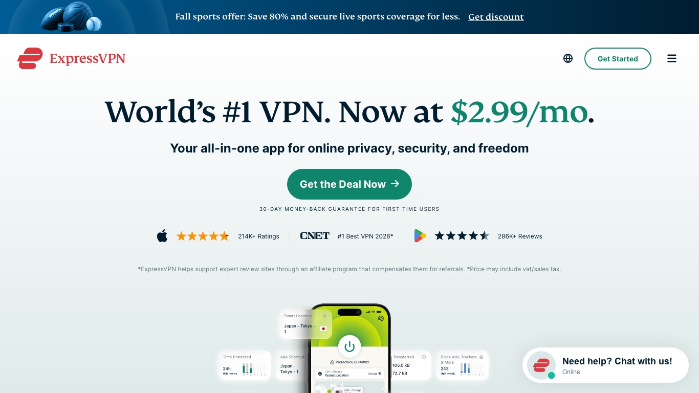 ExpressVPNの解約と返金の手続きは公式サイトの管理画面から行う