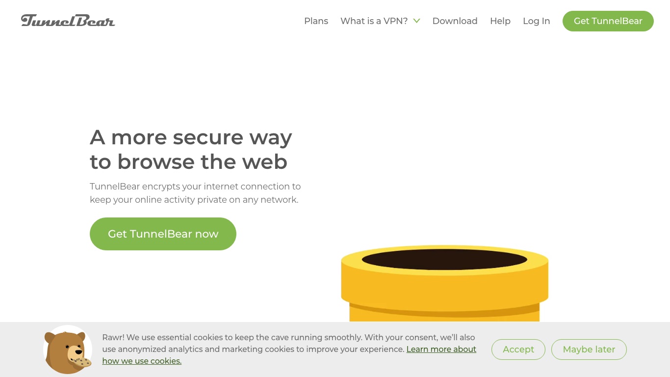 TunnelBear VPNの評判や口コミを調査!無料プランの実力も解説