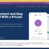 PrivateVPN公式サイトのトップページ。30日間の全額返金保証が案内されている